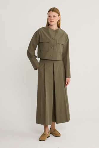 Basic Koton Ceket Haki - Thumbnail