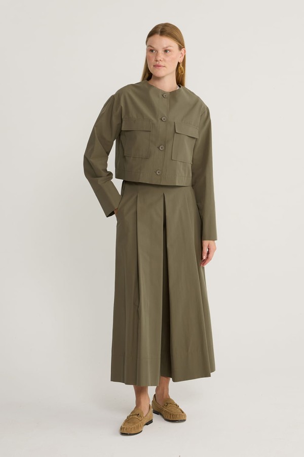 Basic Koton Ceket Haki