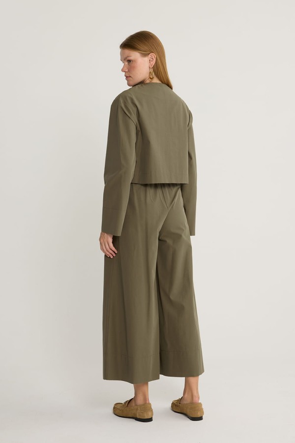 Basic Koton Ceket Haki