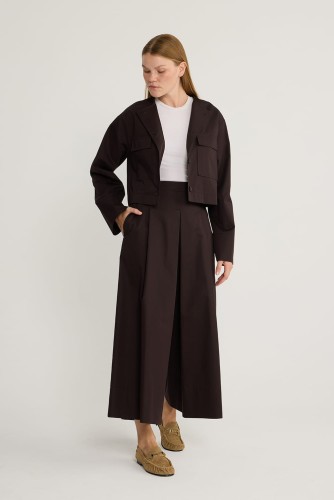 Basic Koton Ceket Kahve - Thumbnail