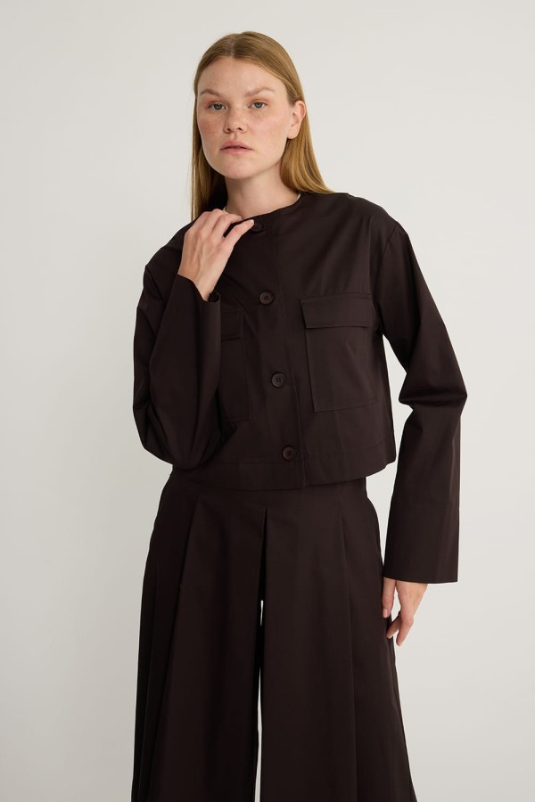 Basic Koton Ceket Kahve