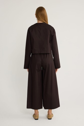 Basic Koton Ceket Kahve - Thumbnail