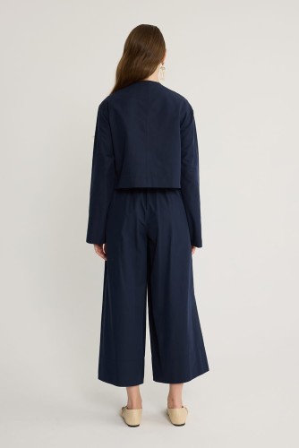 Basic Koton Ceket Lacivert - Thumbnail