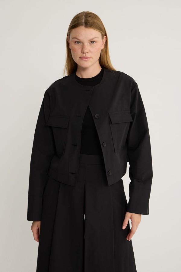 Basic Koton Ceket Siyah