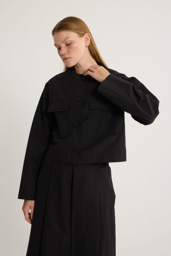 emiles - Basic Koton Ceket Siyah