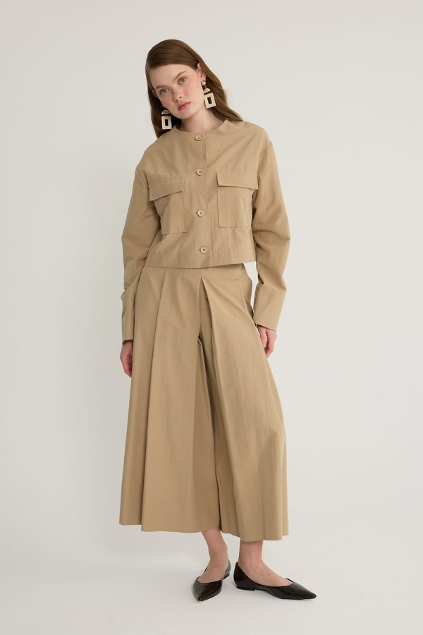 Basic Koton Ceket Vizon