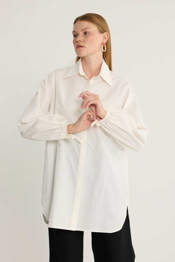 Basic Poplin Gömlek Beyaz Basic Poplin Gömlek Beyaz