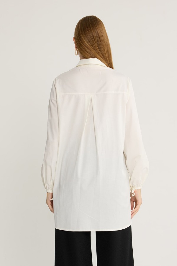 Basic Poplin Gömlek Beyaz Basic Poplin Gömlek Beyaz
