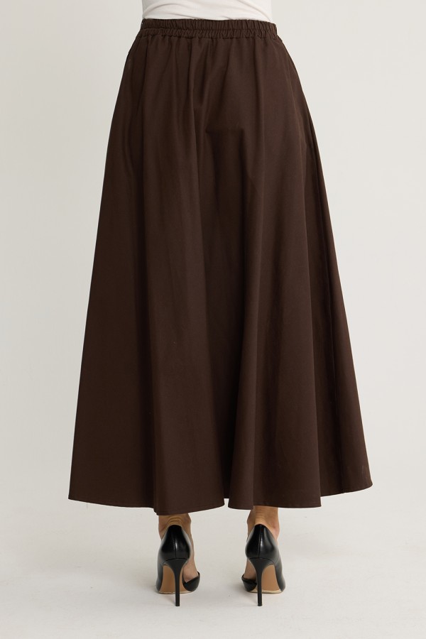 Gabardin Etek Kahve Gabardin Etek Kahve