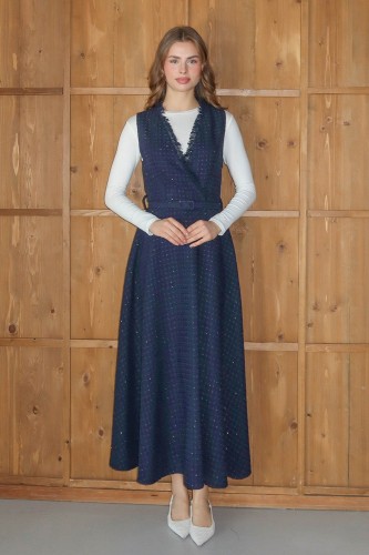 emiles - Işıltı Detaylı Tüvit Jile Lacivert