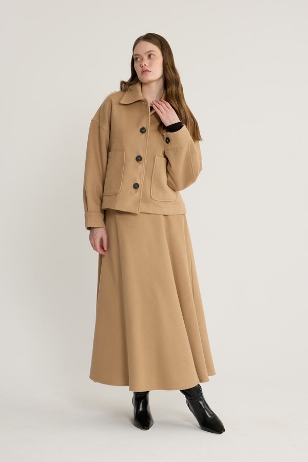 emiles - Kaşe Ceket Takım Camel