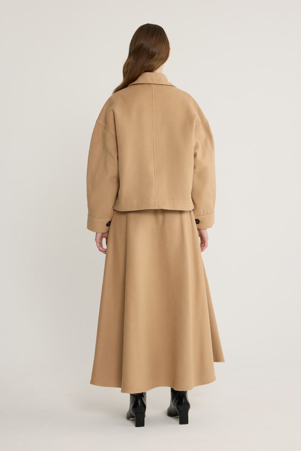 Kaşe Ceket Takım Camel