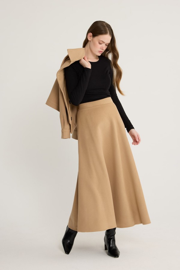 Kaşe Ceket Takım Camel