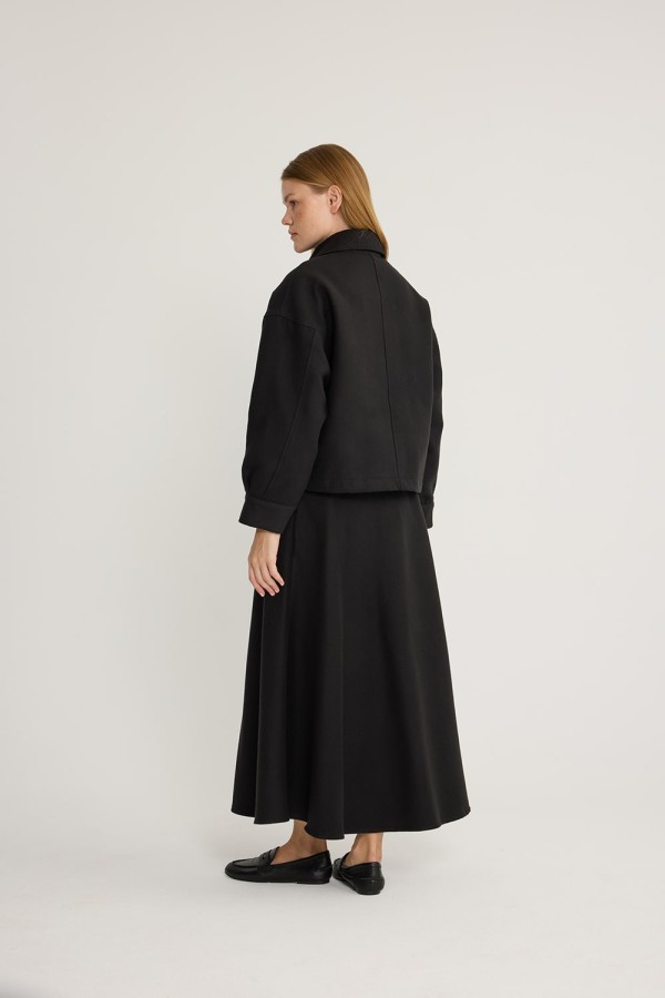 Kaşe Ceket Takım Siyah