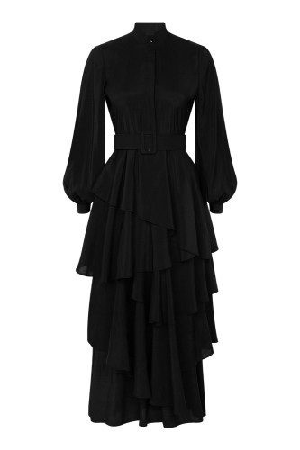 Kat Kat Elbise Siyah - Thumbnail