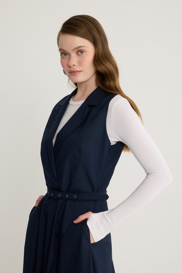 Kemerli Jile Lacivert