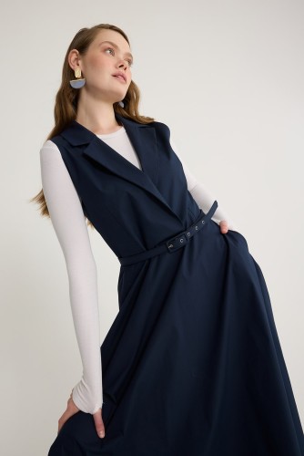 Kemerli Jile Lacivert - Thumbnail