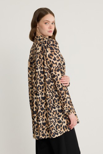 Leopar Desen Tunik - Thumbnail