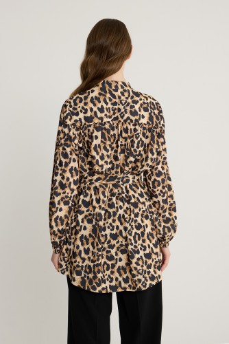 Leopar Desen Tunik - Thumbnail