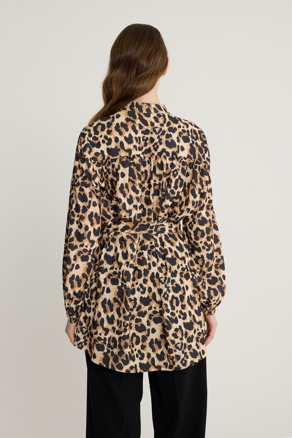 Leopar Desen Tunik