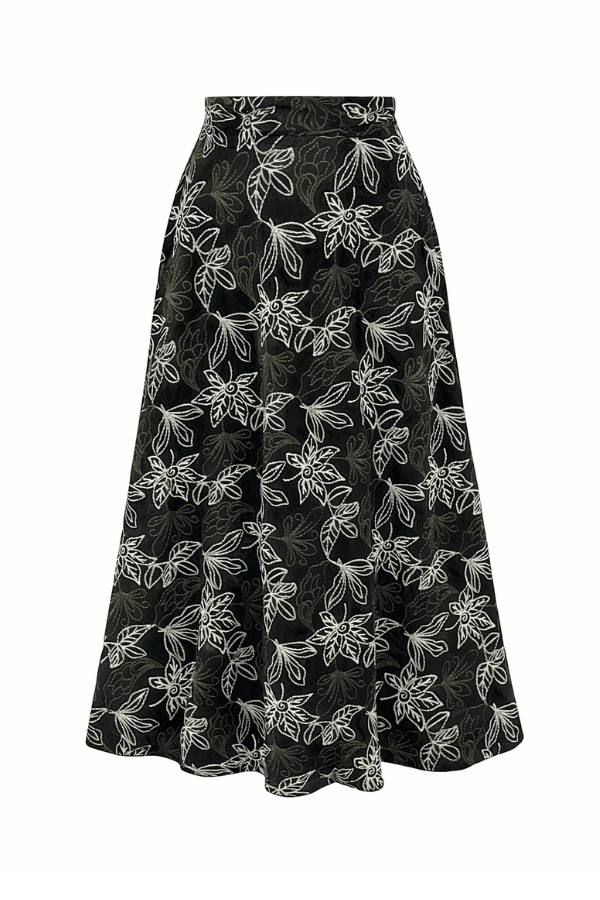 emiles - Nakışlı Etek Siyah