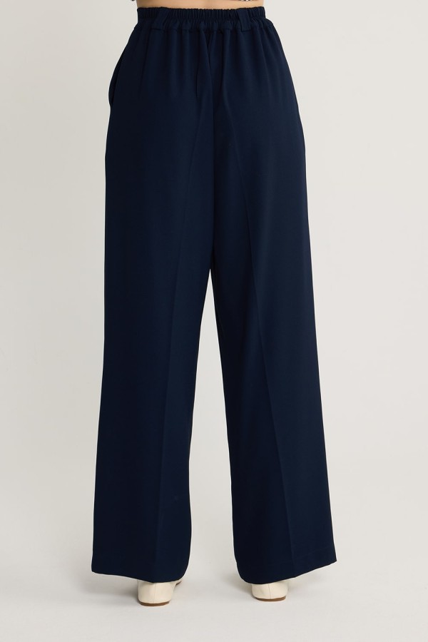 Palazzo Krep Pantolon Lacivert Palazzo Krep Pantolon Lacivert