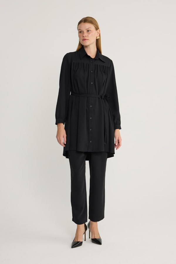 emiles - Pile Detaylı Takım Siyah emiles - Pile Detaylı Takım Siyah