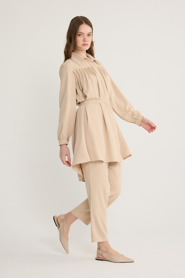 Pile Detaylı Takım Vizon