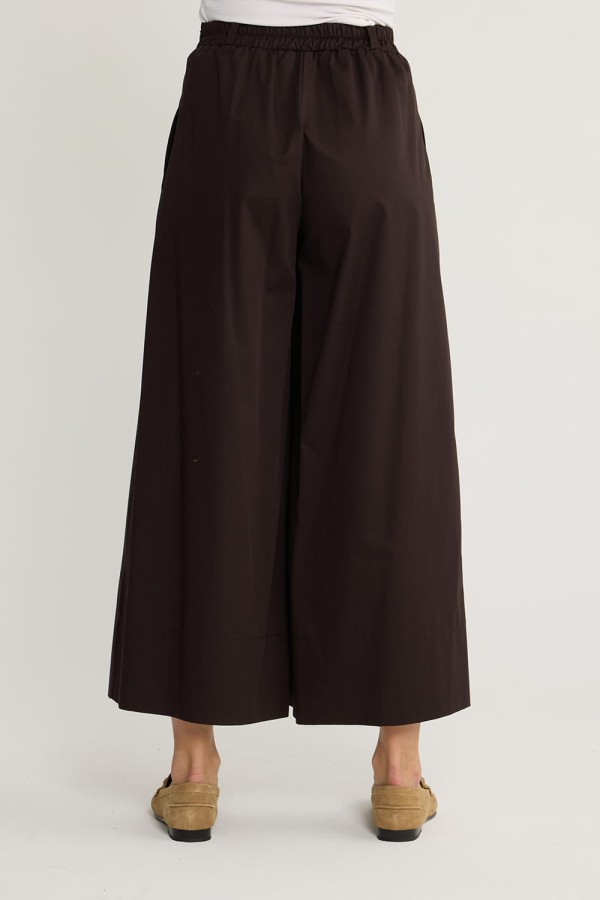 Pileli Pantolon Etek Kahve