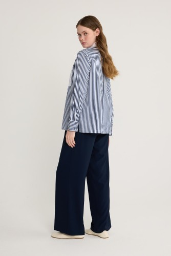 Piliseli Tunik Lacivert - Thumbnail