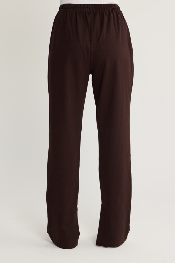 Yırtmaç Detaylı Pantolon Kahve